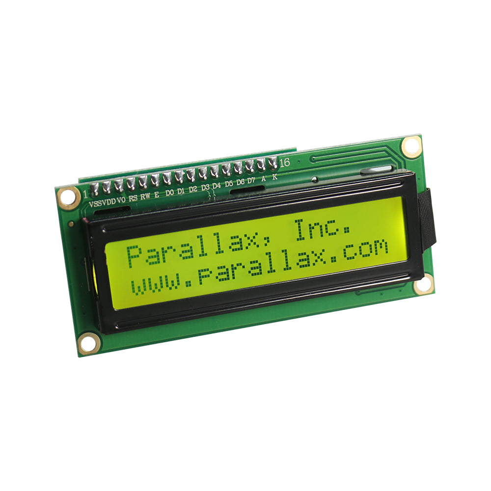 Parallax 2 x 16 Serial LCD with Piezo Speaker (Backlit) image 2