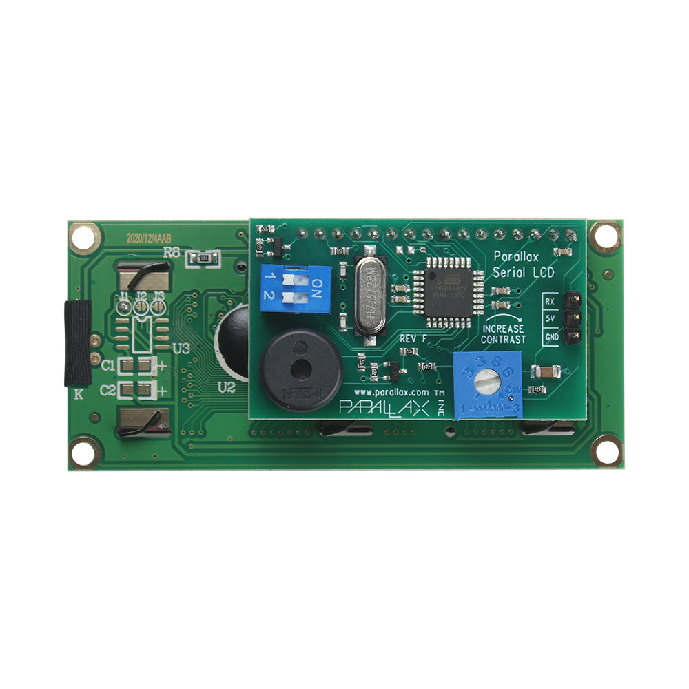 Parallax 2 x 16 Serial LCD with Piezo Speaker (Backlit) image 3