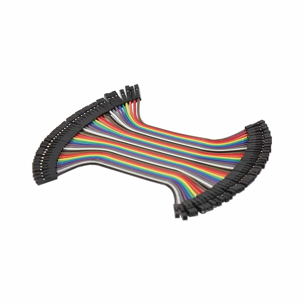 100mm Jumper Wires, FF 40-piece Ribbon image 1