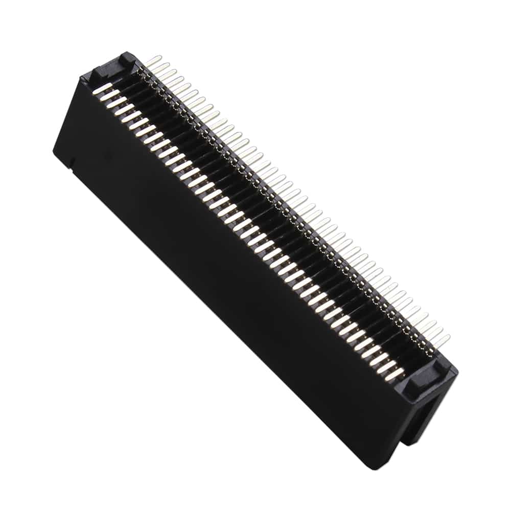 80-pin Edge Connector Socket, Straight, SMT image 0
