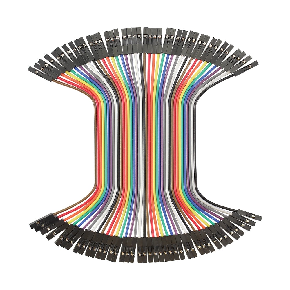 100mm Jumper Wires, FF 40-piece Ribbon image 0
