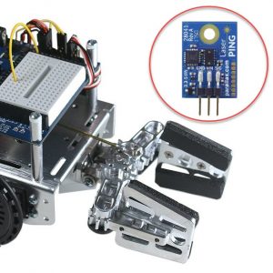 Gripper Kit and LaserPING Bundle for Parallax Small Robots