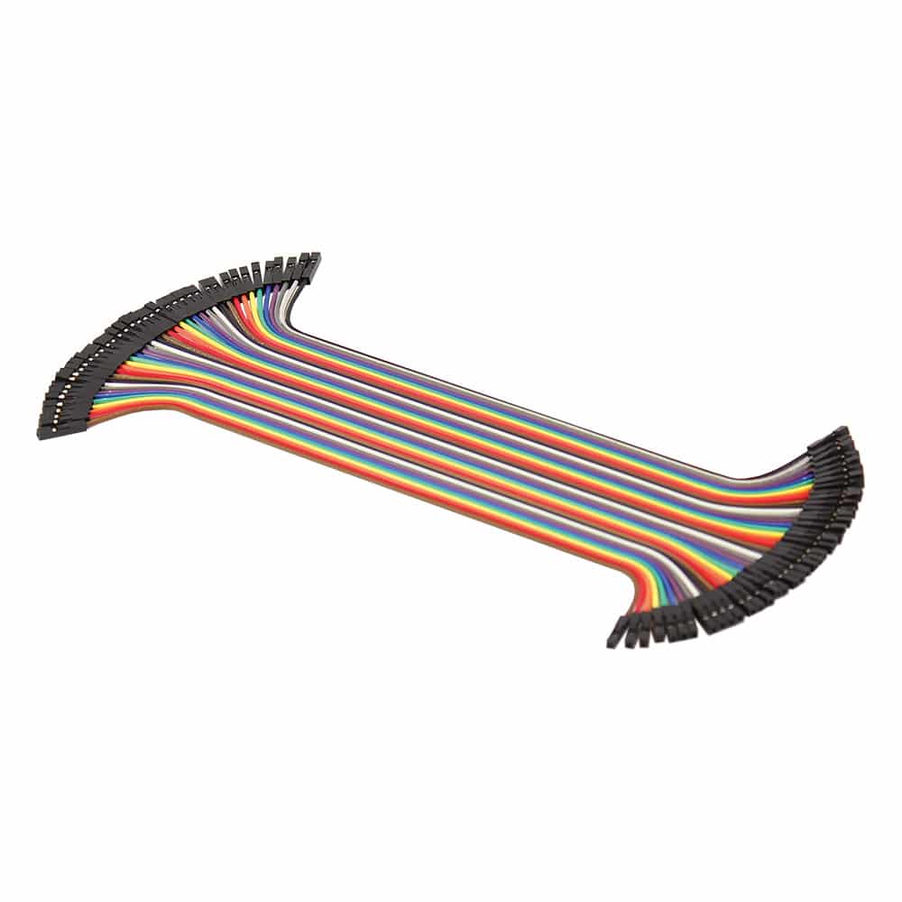200mm Jumper Wires, FF 40-piece Ribbon image 1