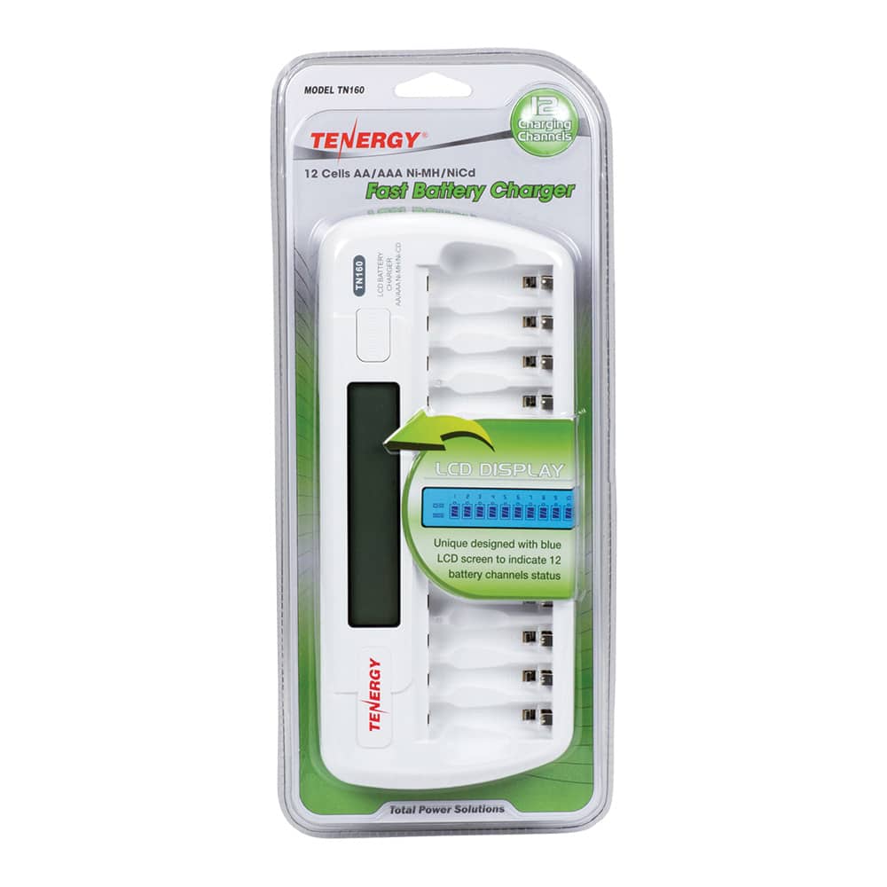 Tenergy 12 AA / AAA Fast Battery Charger image 0