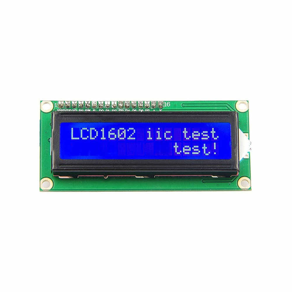 16x2 I2C LCD Display Module with Blue Backlight image 0